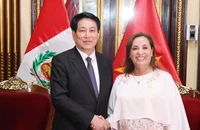 1731551044433-9115-jpeg O presidente Luong Cuong e a presidente peruana Dina Ercilia Boluarte Zegarr. (Foto: Lam Khanh/VNA)